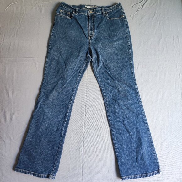 St. John's Bay jeans women's 12P denim blue petite stretch boot - Picture 1 of 13